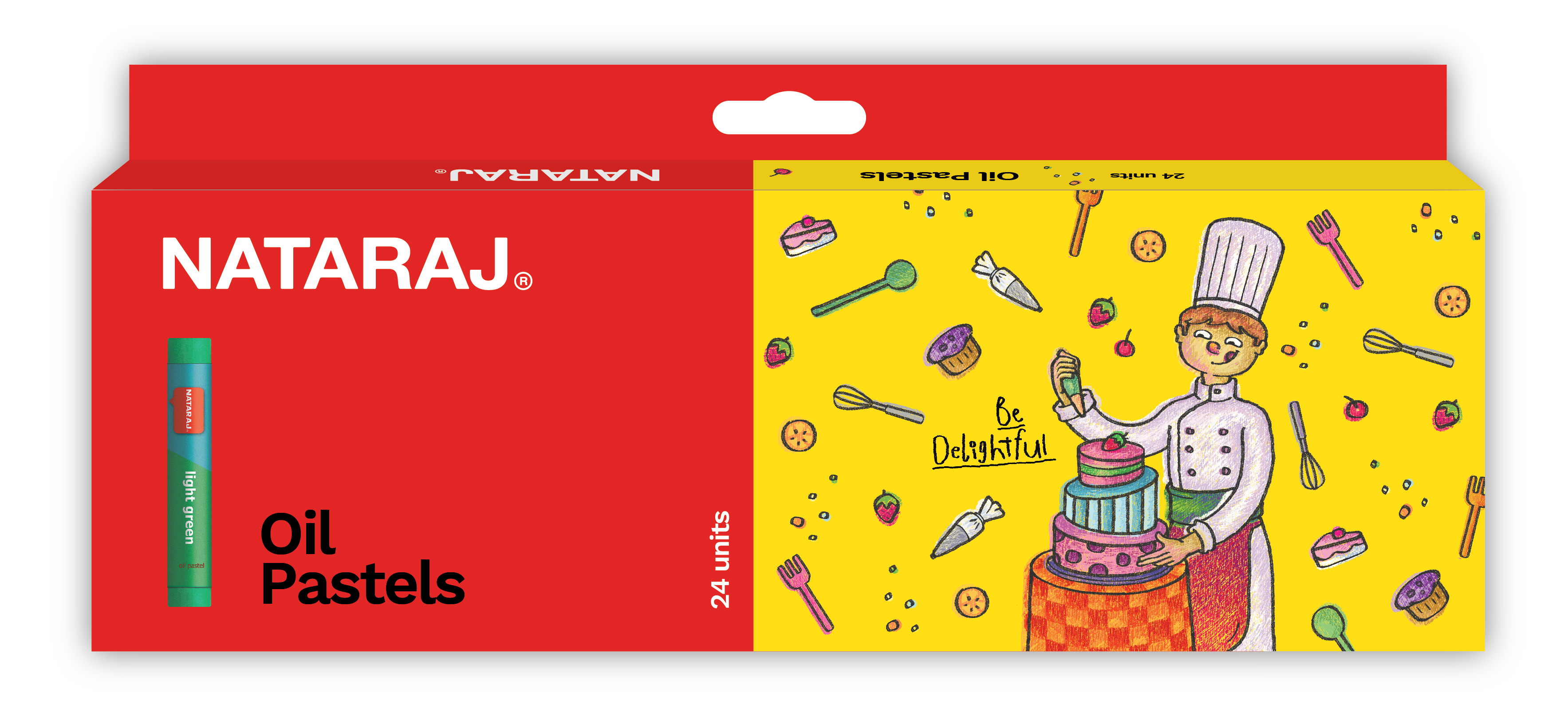 NATARAJ צבעי שמן 24 צבע