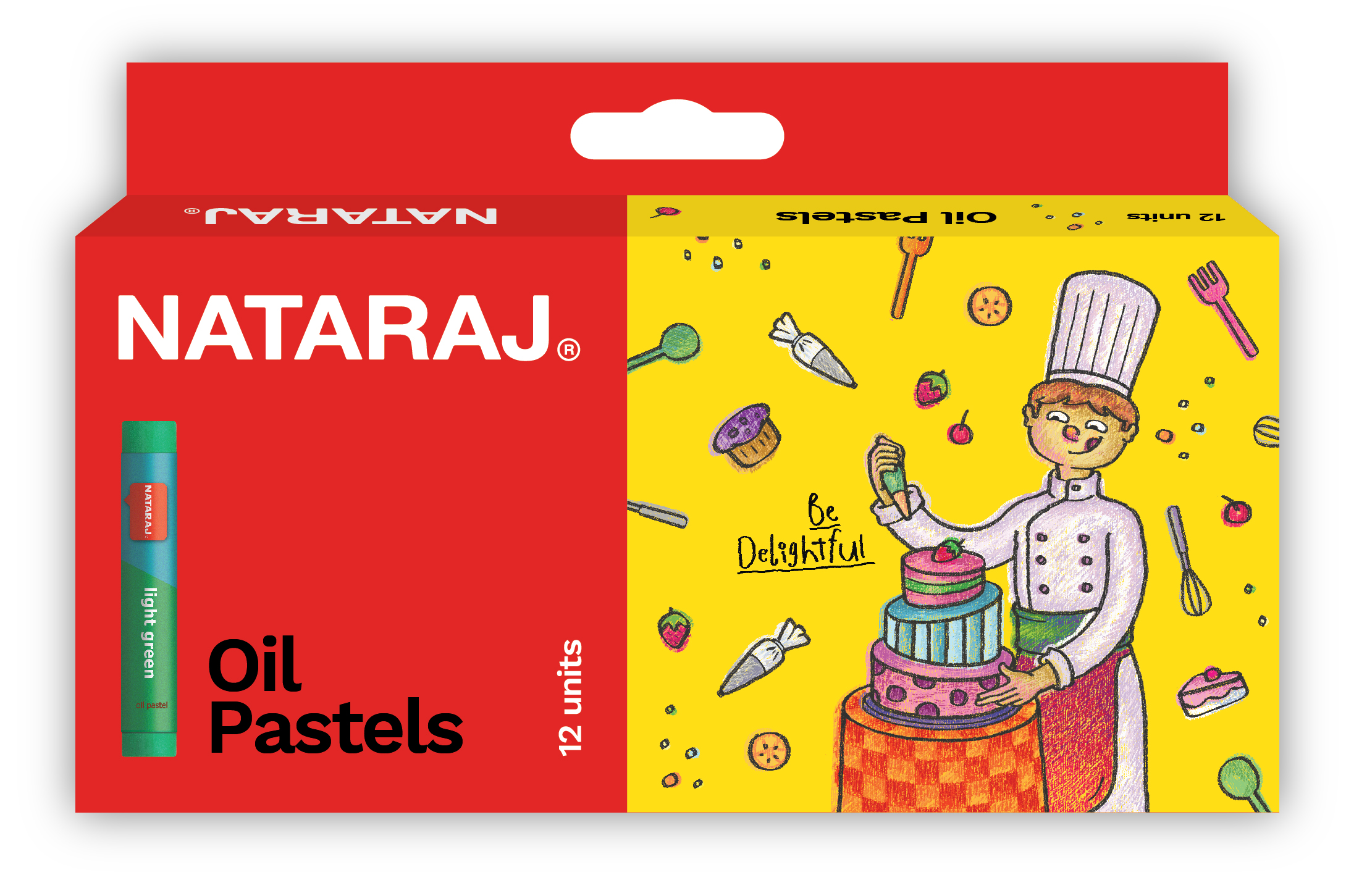NATARAJ צבעי שמן 12 צבע