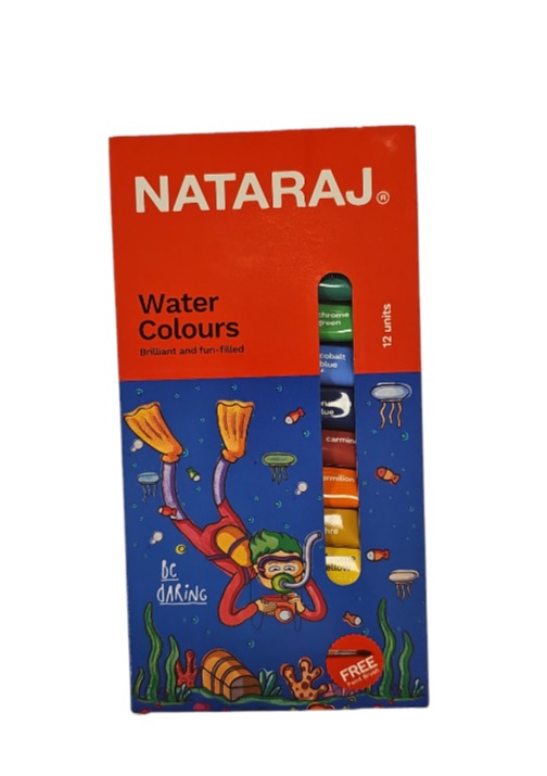 NATARAJ צבעי מים 12 יח * 5 מ"ל
