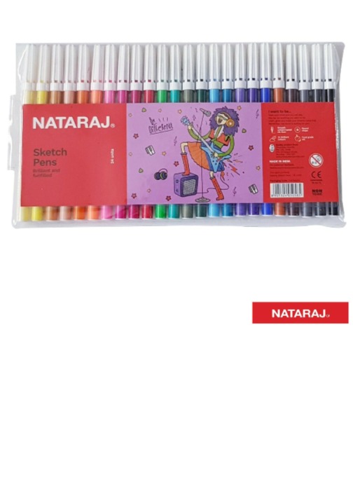 NATARAJ טוש רגיל 24 צבע