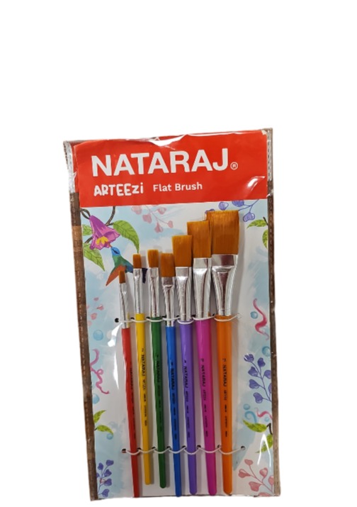 NATARAJ סט 7 מברשות ישר