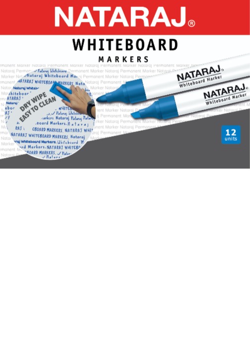 NATARAJ WHITEBOARD 2MM BLUE