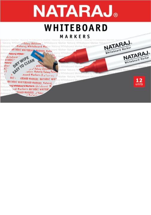 NATARAJ WHITEBOARD 2MM RED