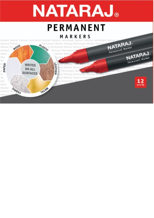 NATARAJ טוש 2 ממ אדום