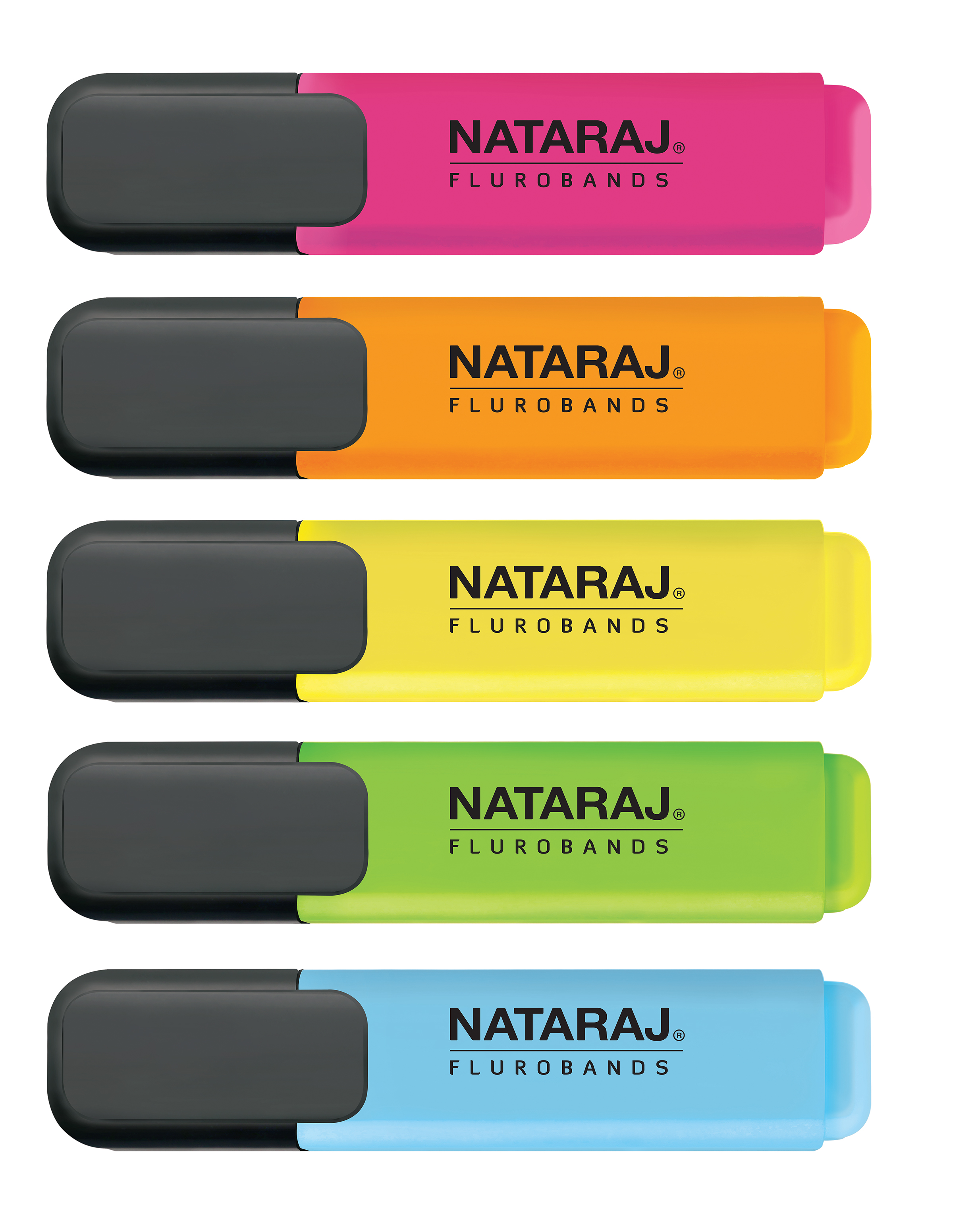 NATARAJ מדגישים 5 צבעים