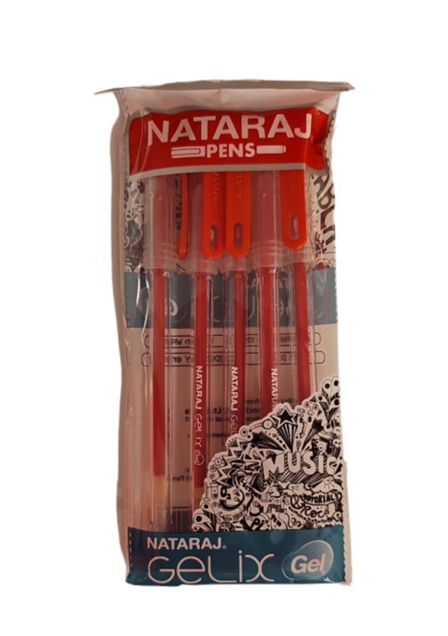 NATARAJ GELIX GEL  אדום אריזה*5