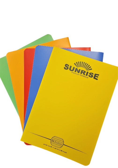 סנרייז מחברת מעבדה 60 דף כריכה פלסטיק אנגלית