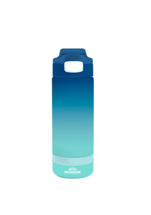 סנרייז בקבוק טריטן 550 מ"ל עם פקק סגור כחול טורקיז