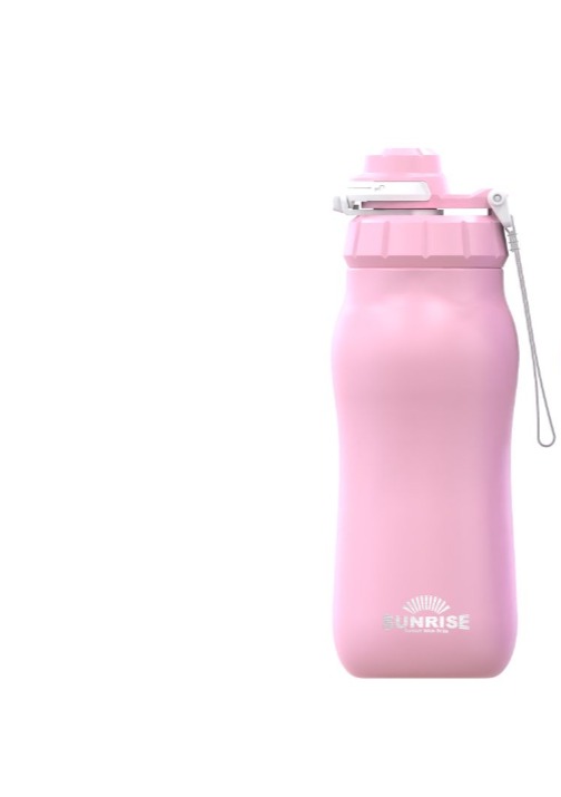 סנרייז בקבוק תרמי 510 מ"מ במארז עם שני פקקים ורוד