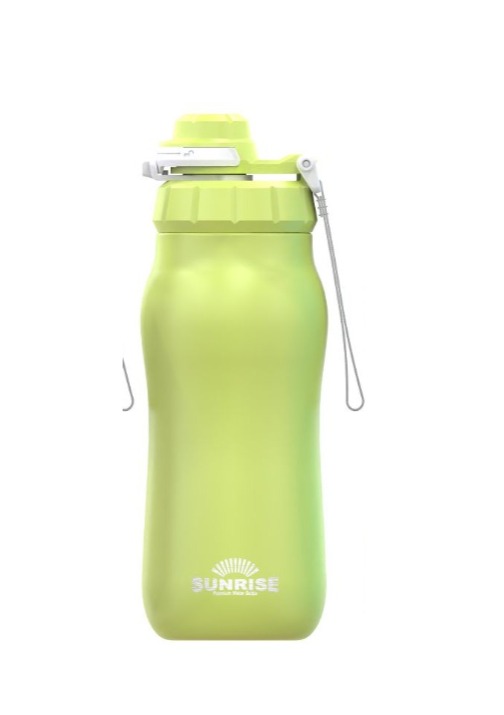 סנרייז בקבוק תרמי 750 מ"מ במארז עם שני פקקים ירוק