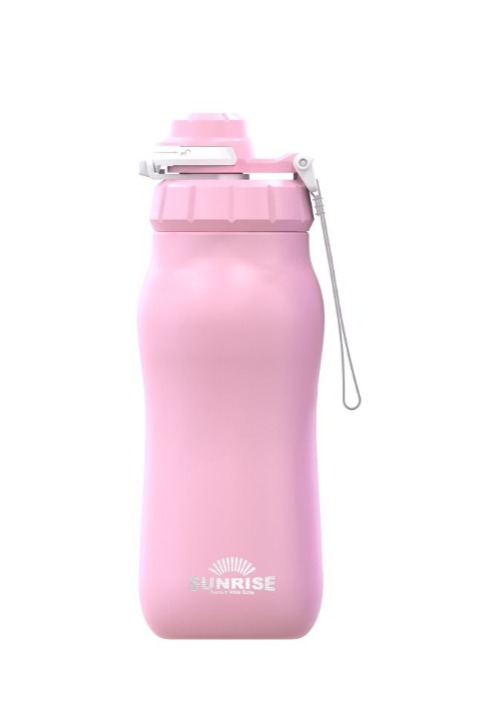 סנרייז בקבוק תרמי 750 מ"מ במארז עם שני פקקים ורוד