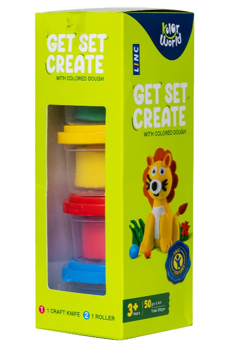 LINC פלסטלינה 50 גר 4 יח