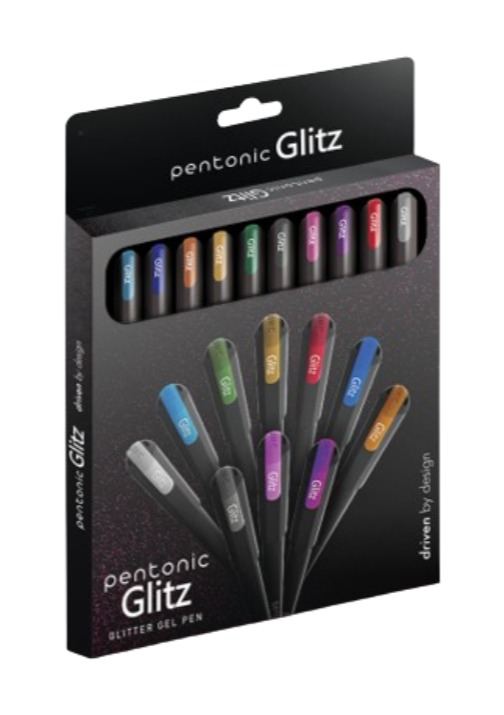 PENTONIC GLITZ 10 עטים נוצץ