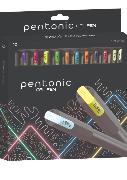 PENTONIC GEL קופסה 6 פסטל 6 ניון