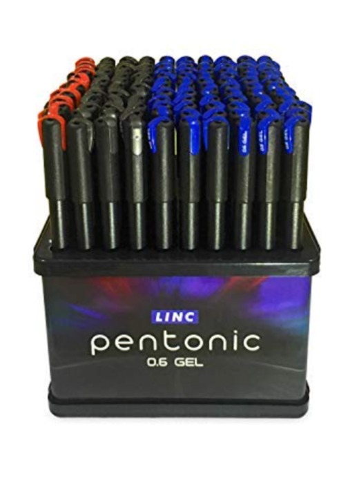 PENTONIC גל סטנד 100 עט 0.6 (70 כחול 20 שחור 10 אדום)