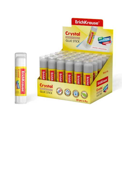 דבק קריסטל רול 8 גר'