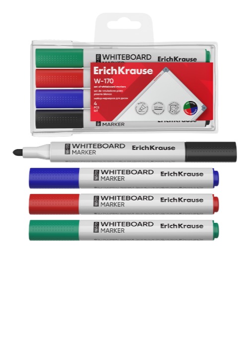 עט לוח לבן W-170 מארז 4 יח'