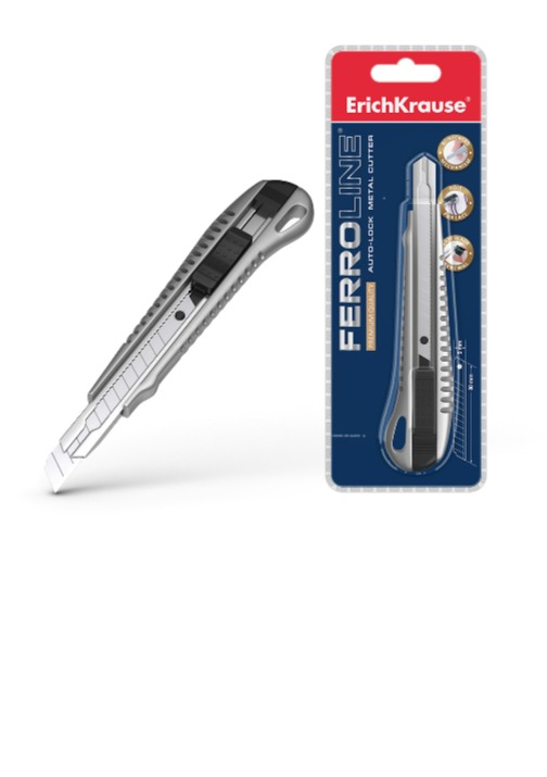 סכין חיתוך מתכת FERRO 9MM בבליסטר