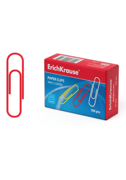 מהדקים 33ממ קופסה 100 יח צבעוני