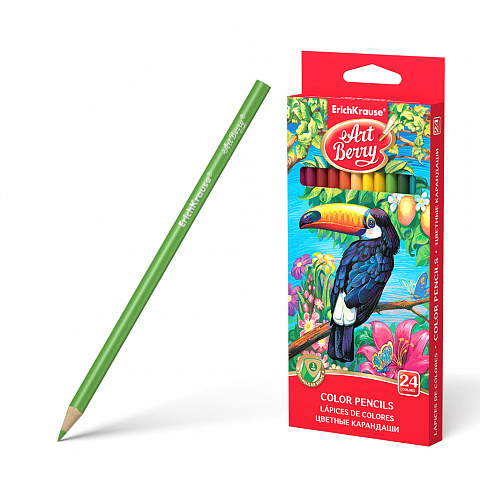ARTBERRY עפרונות  צבעוניים משולש 24 יח