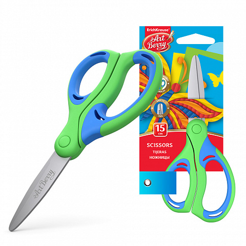 מספריים ARTBERRY ERGO 15 ס"מ בבליסטר