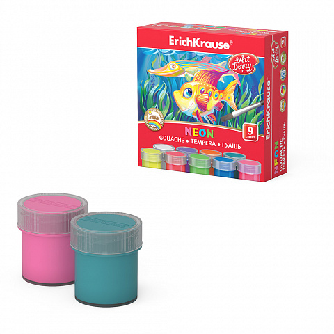 ARTBERRY גואש 9 צבעים *20 מ"ל NEON