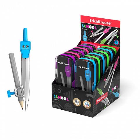 מחוגה מתכת עם עפרון