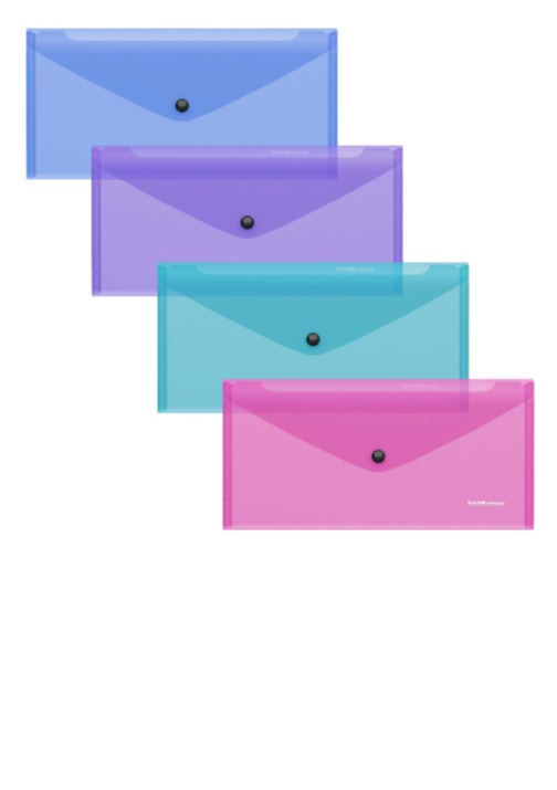 תיק הגשה TRAVEL עם כפתור GLOSSY VIVID   מעורב צבעים