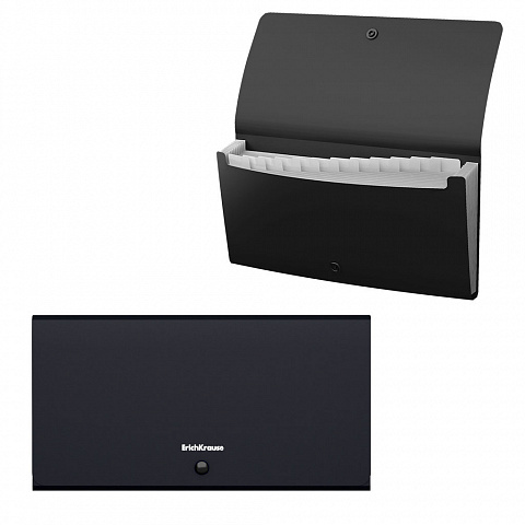 תיק הרמוניקה 13 תא גודל צ'ק שחור