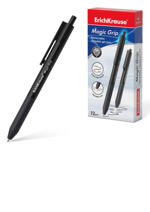 עט מאגיק גריפ מחיק שחור