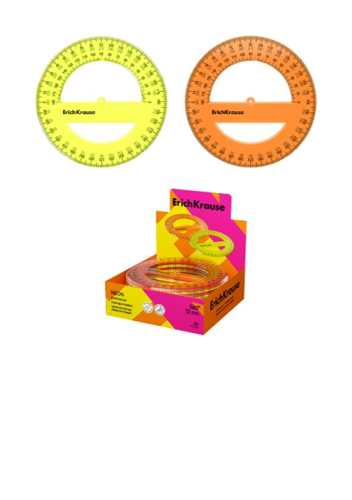 סרגל 360 מעלות 12 ס"מ NEON