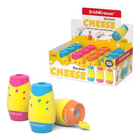 מחדד כפול צורת גבינה