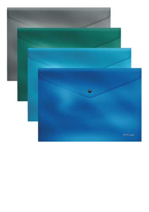 תיק הגשה A4 עם כפתור GLOSSY ICE מעורב צבעים