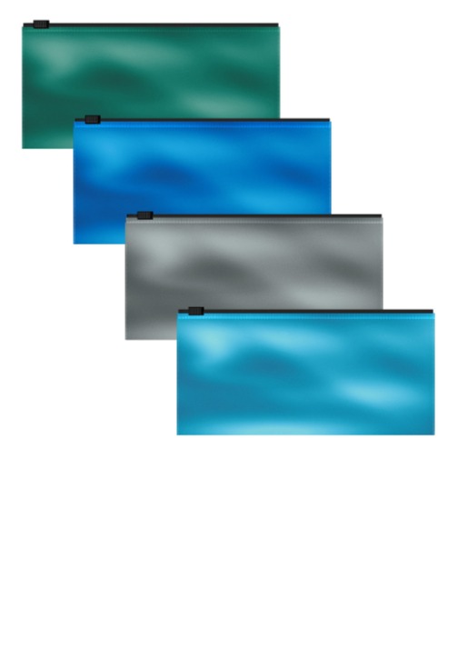 תיקייה מסמכים TRAVEL SIZE GLOSSY ICE עם רוכסן