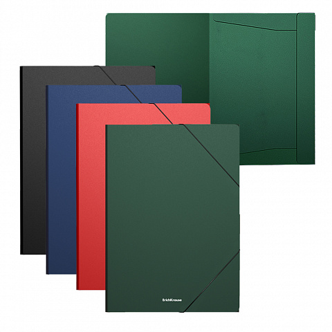 תיקייה עם גומי מעורב צבעים  A4 MATT CLASSIC