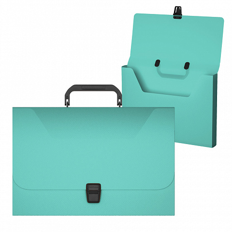 תיק אומנות מנטה פסטל