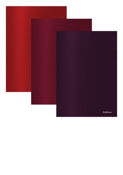 סט 3 יח' תיק הגשה צורת (L)  BLACKBERRY MARSALA עם בישום