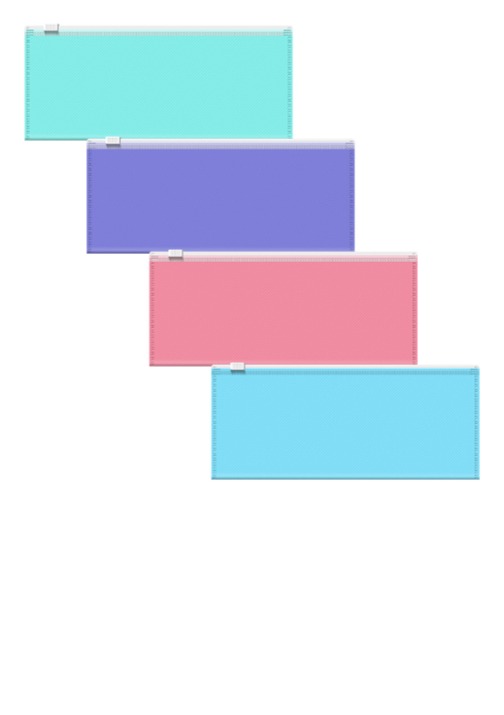 תיקייה מסמכים  cm diagonal pastel neon 7*19 עם רוכסן