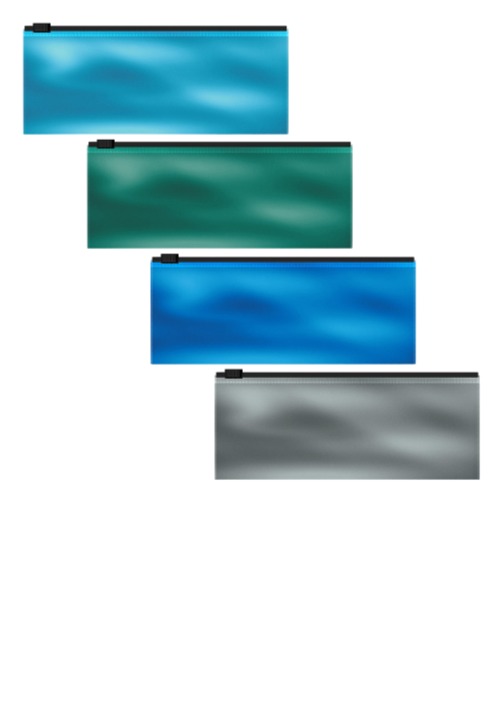 תיקייה מסמכים cm GLOSSY ICE 7*19 עם רוכסן