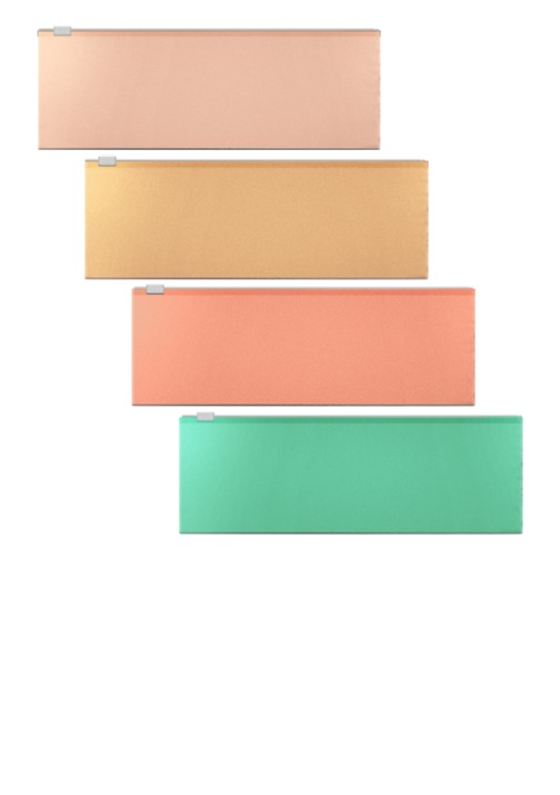 תיקייה מסמכים  cm MATT POWDER 7*23 עם רוכסן