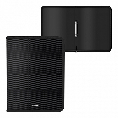 תיק עם רוכסן לדפדפת A4+ שחור