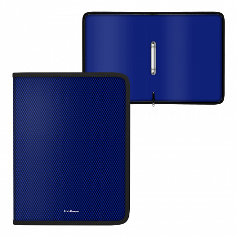 תיק עם רוכסן לדפדפת A4+ כחול
