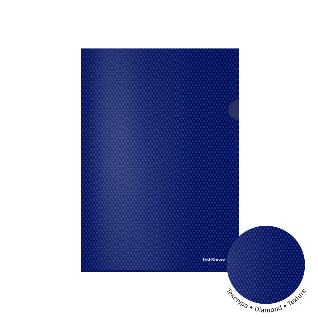 תיק הגשה A4 צורת (L)  כחול  DIAMOND