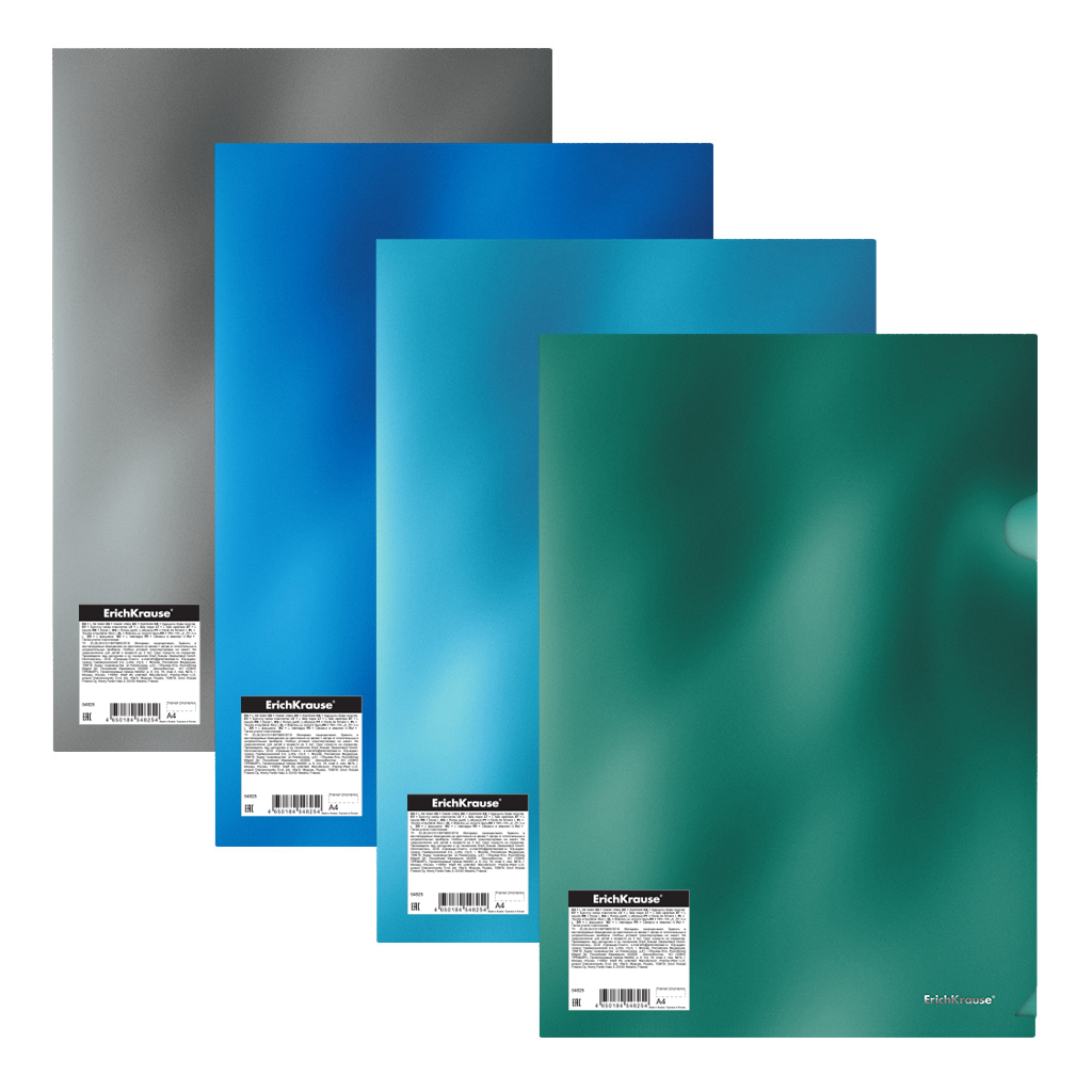 תיק הגשה A4 צורת (L)  מעורב   GLOSSY ICE