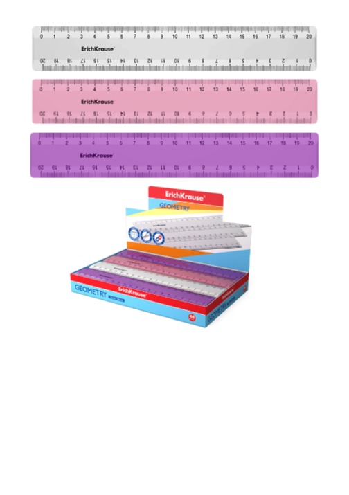 סרגל 20 ס"מ GLOSSY CANDY