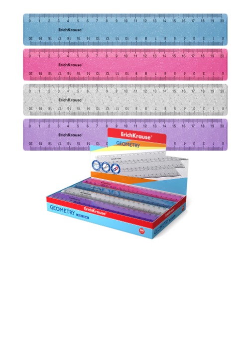 סרגל 20 ס"מ GLITTER