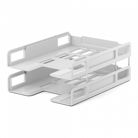 מחסנית נייר 2 תאים טכנו לבן