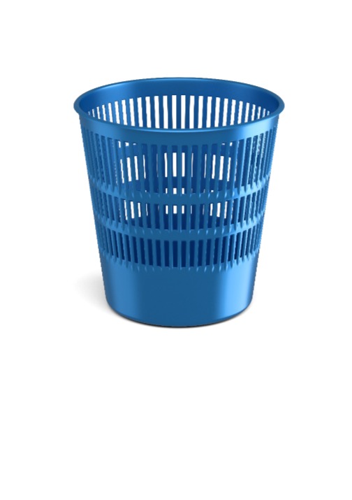 פח לנייר 12 לטר קלסיק כחול