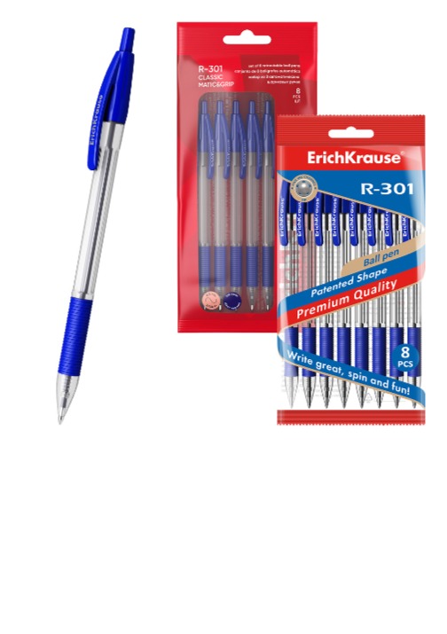 R301 מארז 8 עטים 1.0 עם לחצן
