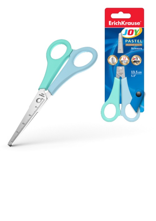 מספריים 13.5 ס"מ JOY פסטל בבליסטר